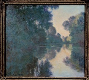 Morgen på Seinen nær Giverny av Claude Monet