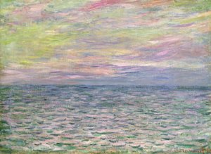 På det åpne hav, solnedgang ved Pourville; Solnedgang ved Pourville, åpent hav, 1882