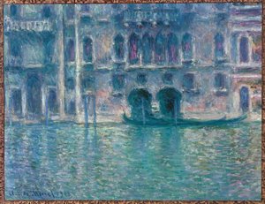 Palazzo da Mula, Venezia (olje på lerret) av Claude Monet