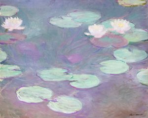 Rosa vannliljer, Claude Monet av Claude Monet
