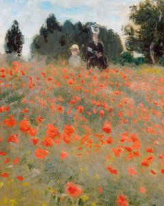 Valmuer, omgivelsene til Argenteuil (detalj). Maleri av Claude Monet (1840-1926) av Claude Monet