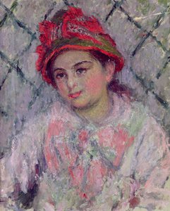 Portrett av Blanche Hoschede (1864-1947) som en ung jente, ca. 1880