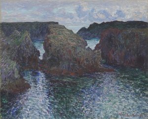 Steiner ved Port-Goulphar, Belle-Île, 1886 av Claude Monet