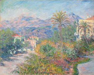 Roman Road ved Bordighera; Romersk vei i Bordighera, 1884 av Claude Monet
