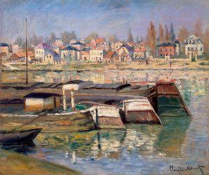Seine ved Asnières, 1873. av Claude Monet