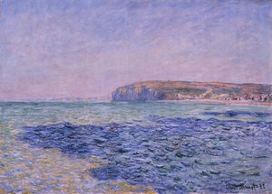 Skygger på havet. Cliffs at Pourville, 1882 av Claude Monet