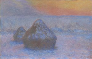 Stabler av hvete av Claude Monet