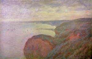 Bratte klipper nær Dieppe, 1897. av Claude Monet