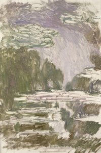Studie for vannliljene, 1907 av Claude Monet
