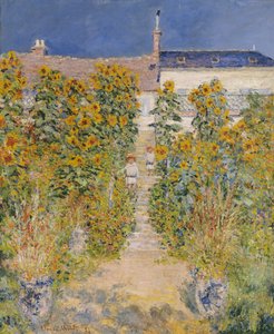 Kunstnerhagen i Vetheuil av Claude Monet