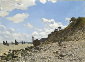 Stranden ved Honfleur, 1864-1866 av Claude Monet