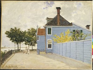 Det blå huset, Zaandam av Claude Monet
