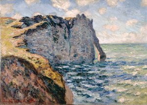 Klippen ved Aval, Étretat av Claude Monet