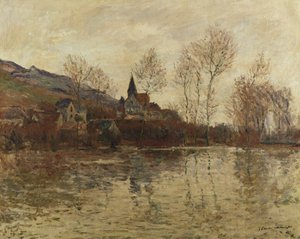 Flommen ved Giverny, ca. 1886 av Claude Monet