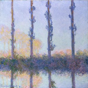 De fire trærne, 1891 av Claude Monet