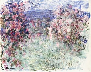 Huset blant rosene, 1925 av Claude Monet