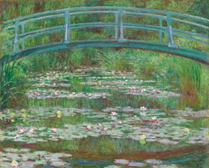 Den japanske gangbroen av Claude Monet