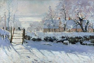 The Magpie, 1869 av Claude Monet