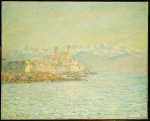 Det gamle fortet i Antibes (olje på lerret) av Claude Monet