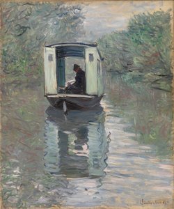 Studiobåten (Le Bateau-atelier) av Claude Monet