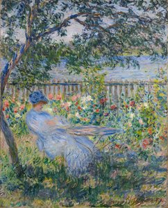 Terrassen ved Vétheuil av Claude Monet