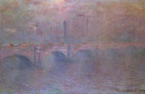 Themsen ved Waterloo Bridge, 1903 av Claude Monet
