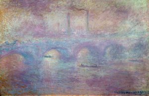 Waterloo Bridge, Tåkeeffekt, 1903 av Claude Monet