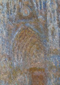 Cathedrale de Rouen, portalen sol morgen, blå harmoni Detalj. Maleri av Claude Monet (1840-1926) 1893 Søn. 0,91 x 0,63 m Paris, musee d