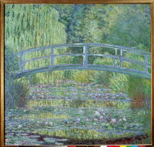 Gangbroen og vannliljebassenget av Claude Monet