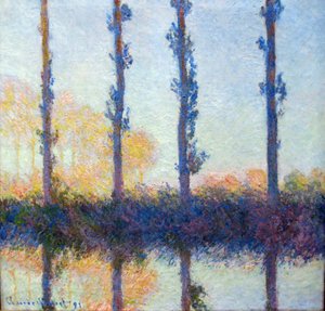 De fire trærne av Claude Monet