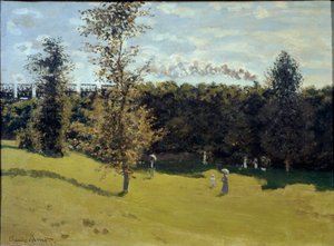 Tog på landsbygda, ca 1870 (olje på lerret) av Claude Monet