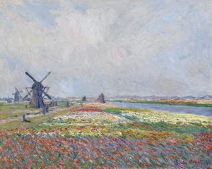 Tulipanmarker nær Haag par Monet, Claude (1840-1926). Olje på lerret, størrelse: 66x81,5 av Claude Monet