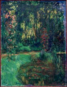 Et hjørne av Giverny-dammen av Claude Monet