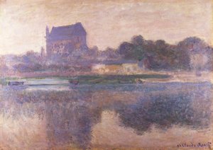 Vernon kirke i Fog, 1893 av Claude Monet