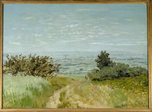 Utsikt fra sletten til Argenteuil, skråningene til Sannois i 1872. Maleri av Claude Monet (1840-1926) av Claude Monet