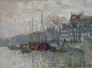 Utsikt over Amsterdam av Claude Monet
