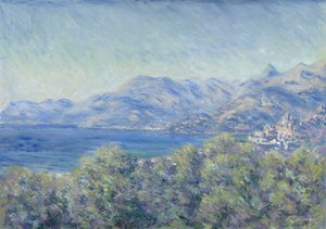 Utsikt over Ventimiglia av Claude Monet