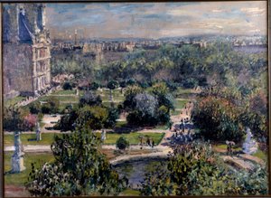 Utsikt over Tuileries-hagene i Paris av Claude Monet
