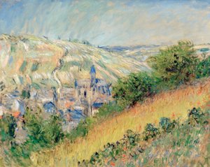 Vue de Vetheuil (Utsikt over Vetheuil sur Seine) av Claude Monet