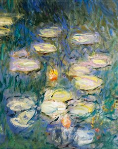 Vannliljer, av Claude Monet, detalj av Claude Monet