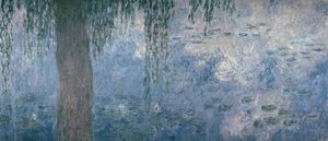 Waterlilies: Morning with Weeping Willows, 1914-18 (høyre del) av Claude Monet