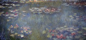 Vannliljer Dam, Grønn Refleksjon av Claude Monet