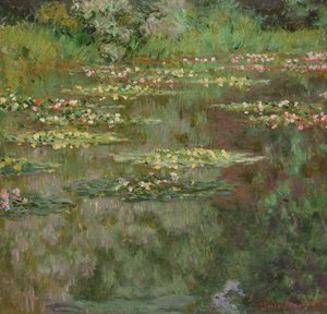 Waterlilies or The Water Lily Pond (Nymphéas) 1904 (olje på lerret) av Claude Monet