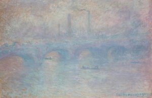 Waterloo Bridge. Tåkeeffekt av Claude Monet