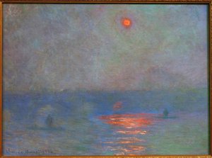 Waterloo Bridge, Sun in the Fog (Sonne im Nebel) av Claude Monet