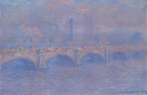 Waterloo Bridge, Sollyseffekt av Claude Monet