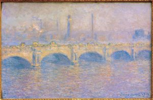 Waterloo Bridge, soleffekt (Waterloo Bridge, Sonne) av Claude Monet
