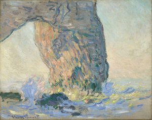 Bølger ved Manneporte, rundt 1885 (olje på lerret) av Claude Monet
