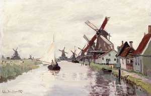 Vindmølle i Holland, 1871 av Claude Monet