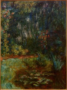 Hjørne av vannliljebassenget, 1918 av Claude Monet